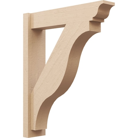 Ekena Millwork 6-in W x 26-in D x 32-in H Funston Trad Rough Cedar Woodgrain TimberThane Outlooker, Primed Tan OUTUR060X26X32FST04RCPR